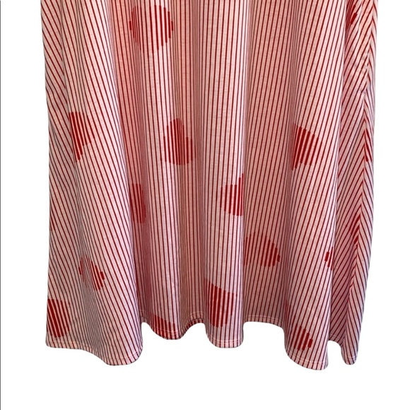 LulaRoe NWT Red/White Striped w/❤️Jessie Dress XS - Picture 5 of 11
